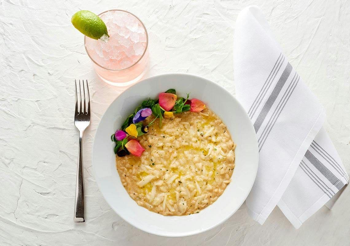 Blue crab risotto at Sofia